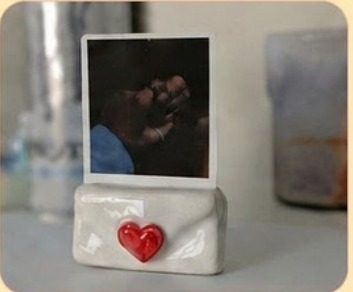 Porta foto con corazón